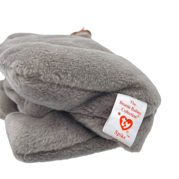 Ty Beanie Baby Babies SPIKE The Rhinoceros Rhino Original Vintage Plush RETIRED - Picture 6 of 10